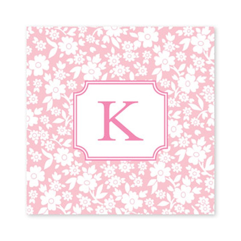 petite flower petal square paper coaster set of 50