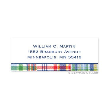 boatman geller madras patch blue address labels