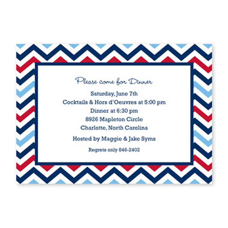 boatman geller chevron blue & red large flat