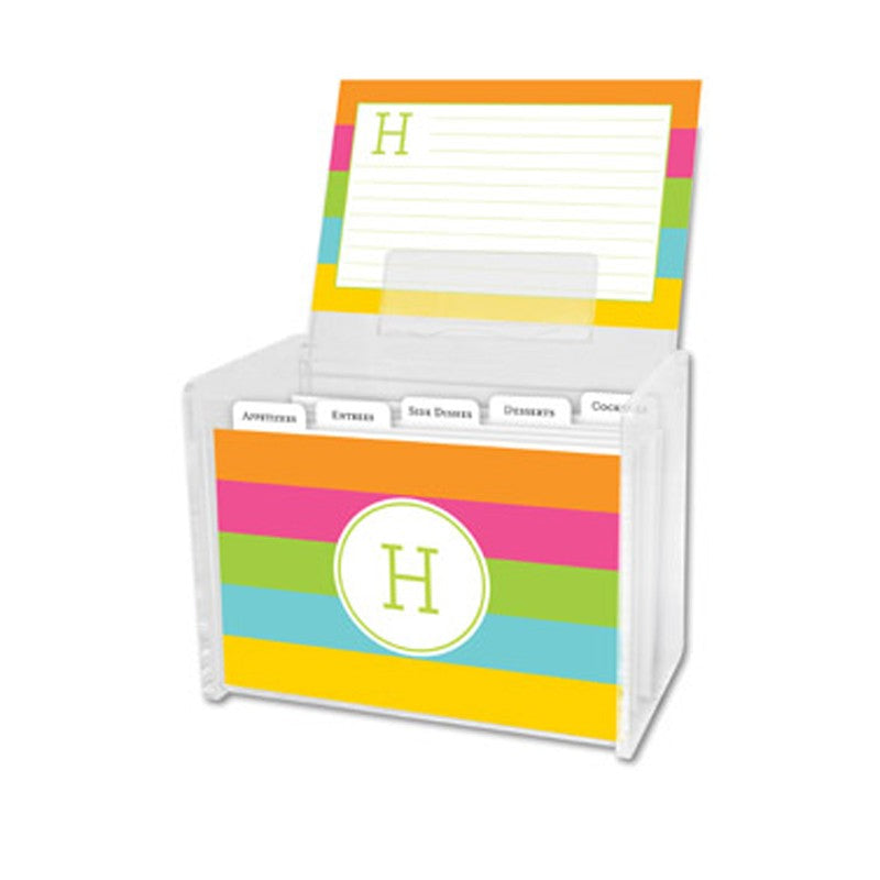 boatman geller bold stripe recipe box