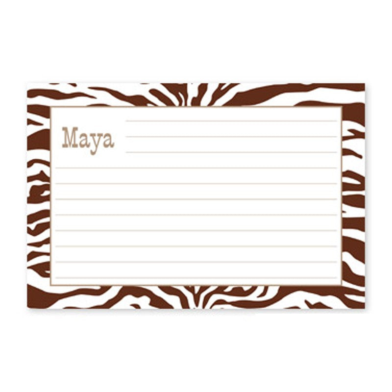boatman geller zebra chocolate recipe card