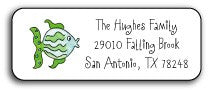 personalized address labels  fish in the sea