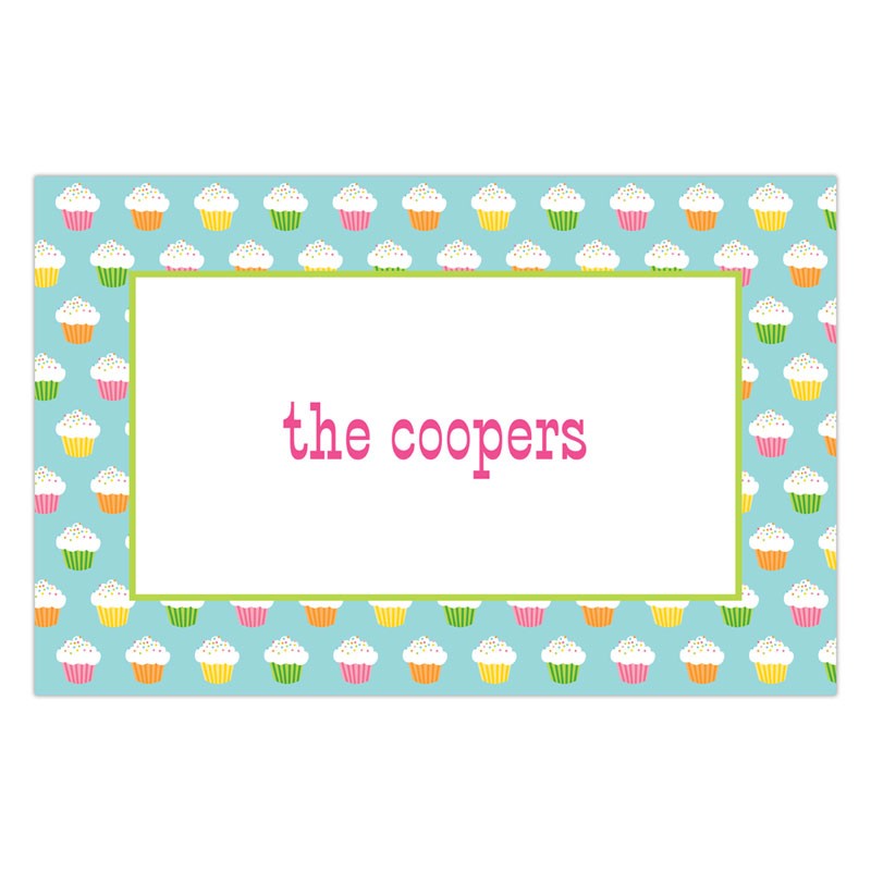 boatman geller rainbow cupcakes placemat