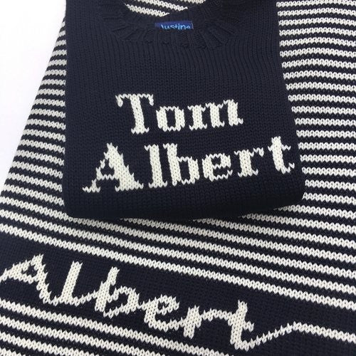 striped baby boy blanket