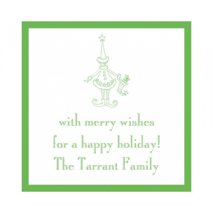 elf gift stickers
