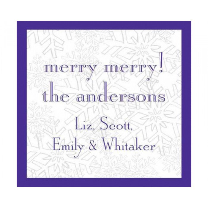 snowflake gift stickers