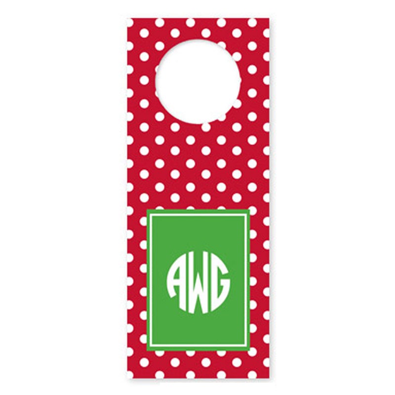boatman geller polka dot cherry wine tags