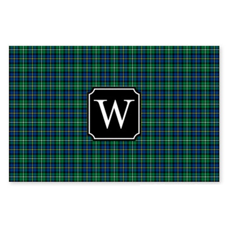 boatman geller black watch plaid placemat