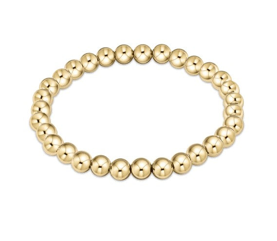 14k gold filled 5mm beaded bracelet