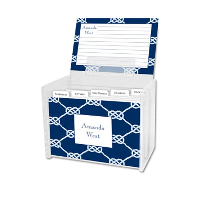 boatman geller zebra gray recipe box