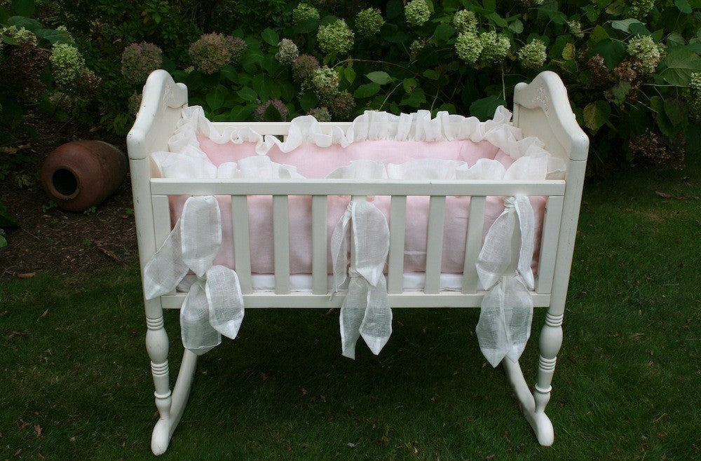 kyoto cradle ensemble - laundered irish linen & linen scrim  (contact us for pricing)