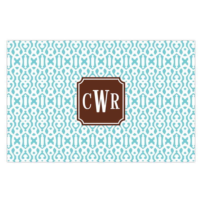 boatman geller cameron teal placemat