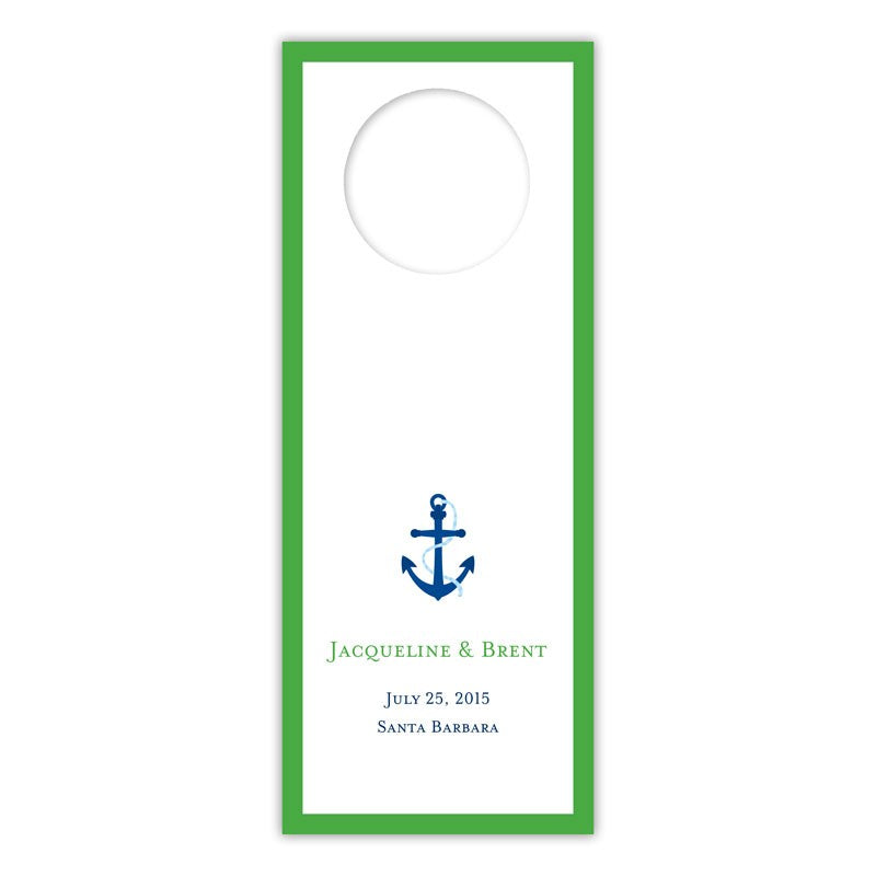 boatman geller icon anchor with border wine tags