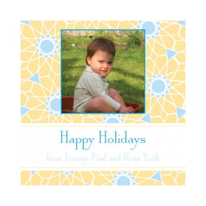 merry moroccan orange holiday cards