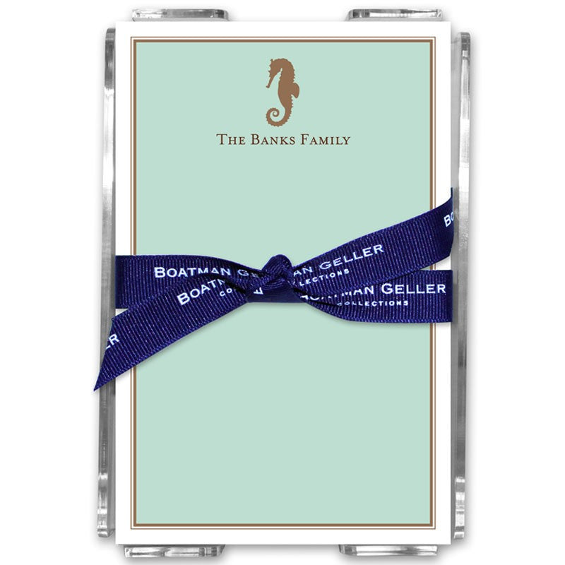 boatman geller seahorse acrylic note sheets