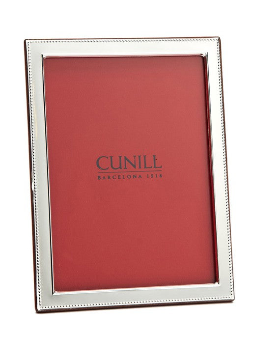 beaded 1/2 inch sterling border frame (can be engraved)