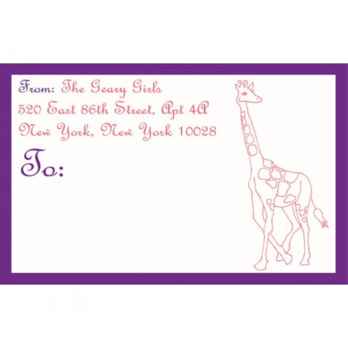 giraffe collection stickers