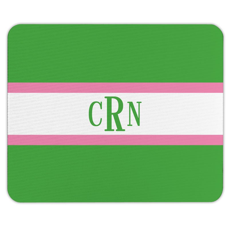 boatman geller stripe kelly & bubblegum mouse pad
