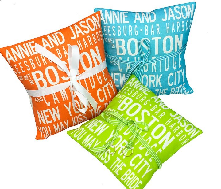 custom wedding pillows