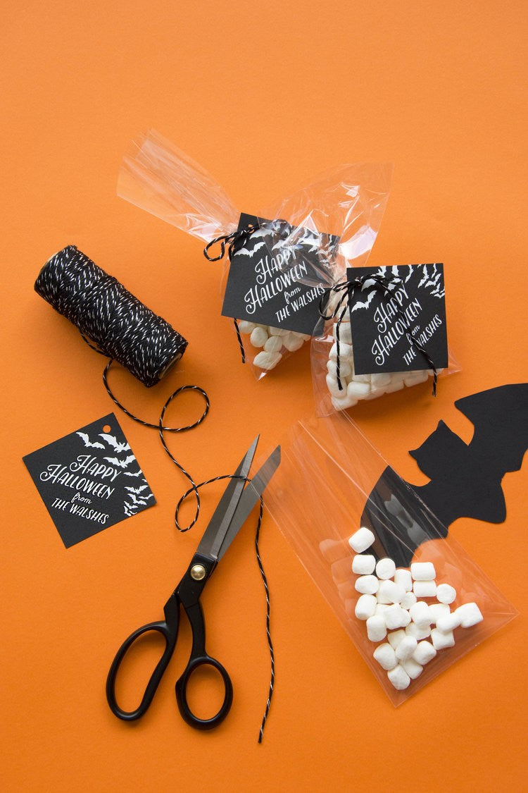 halloween gift tags foil - T169