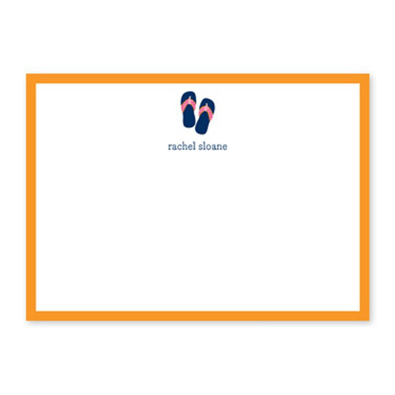 boatman geller flip flops pink avy flat notecard