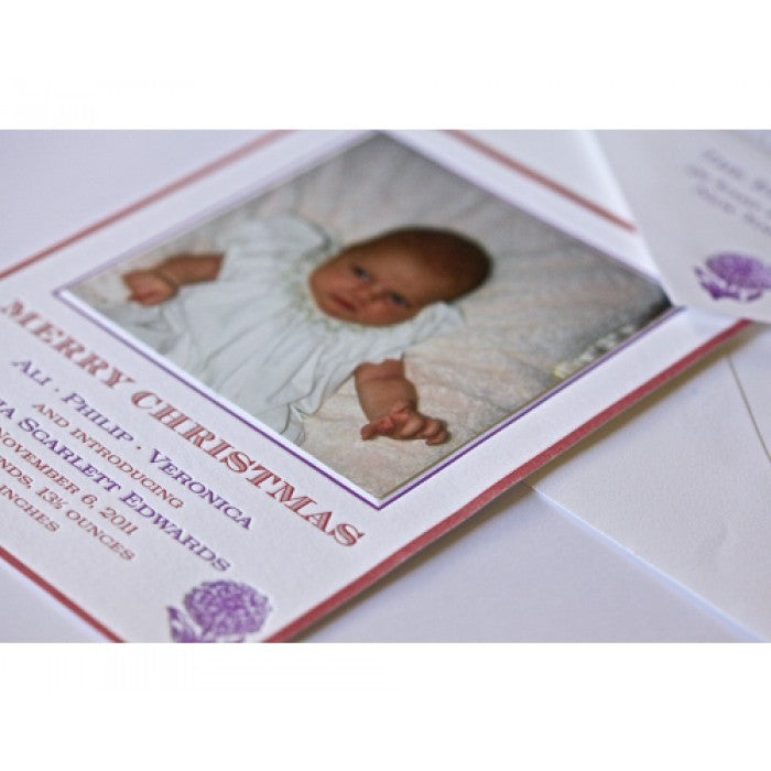 zinnia holiday card