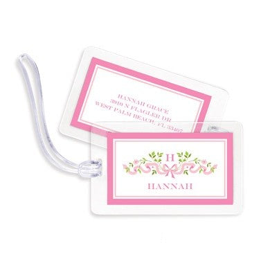 boatman geller ribbon pink bag tags