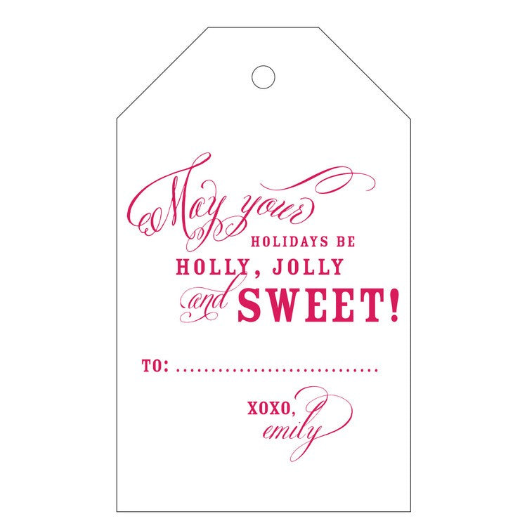 haute papier letterpress gift tag t64