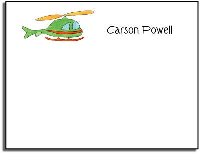 personalized kids notes  whirly bird