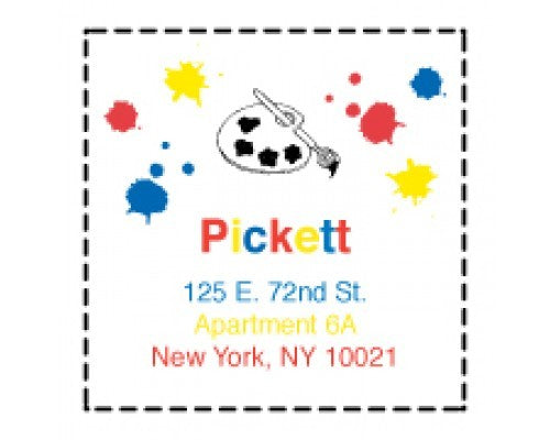 personalized art gift sticker