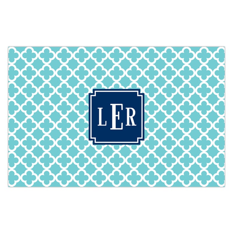 boatman geller bristol tile teal placemat