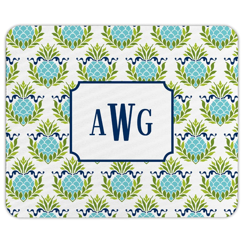 boatman geller pineapple repeat teal mouse pad