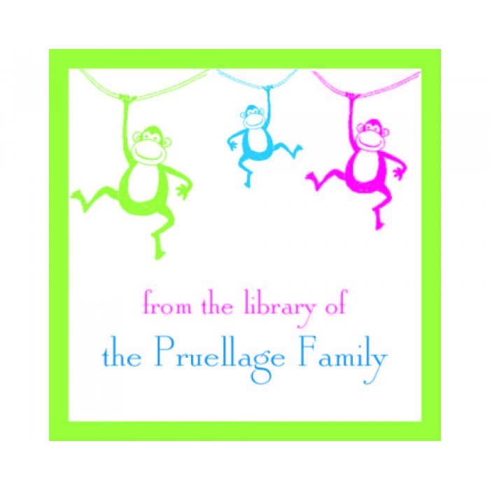 monkey book plates
