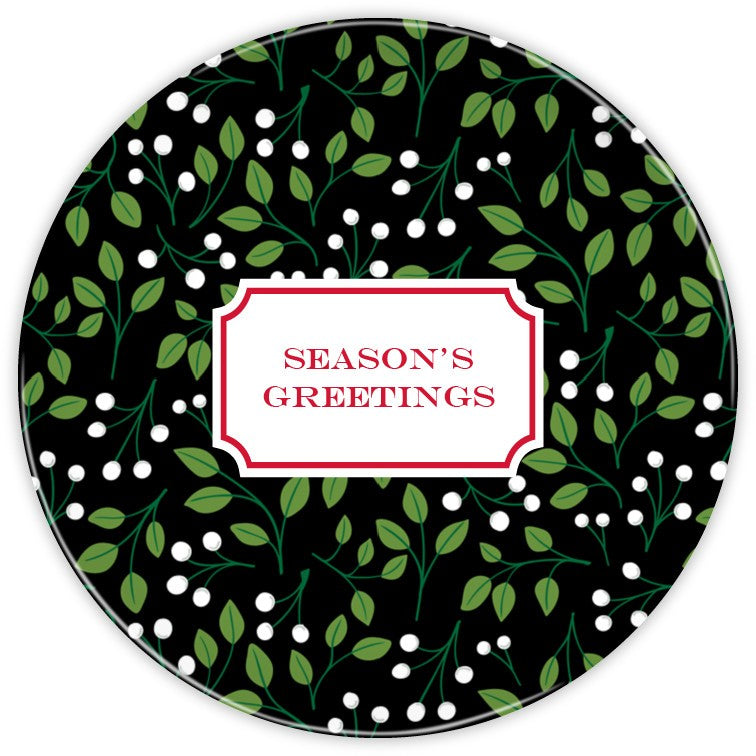 Christmas Berries White Plate