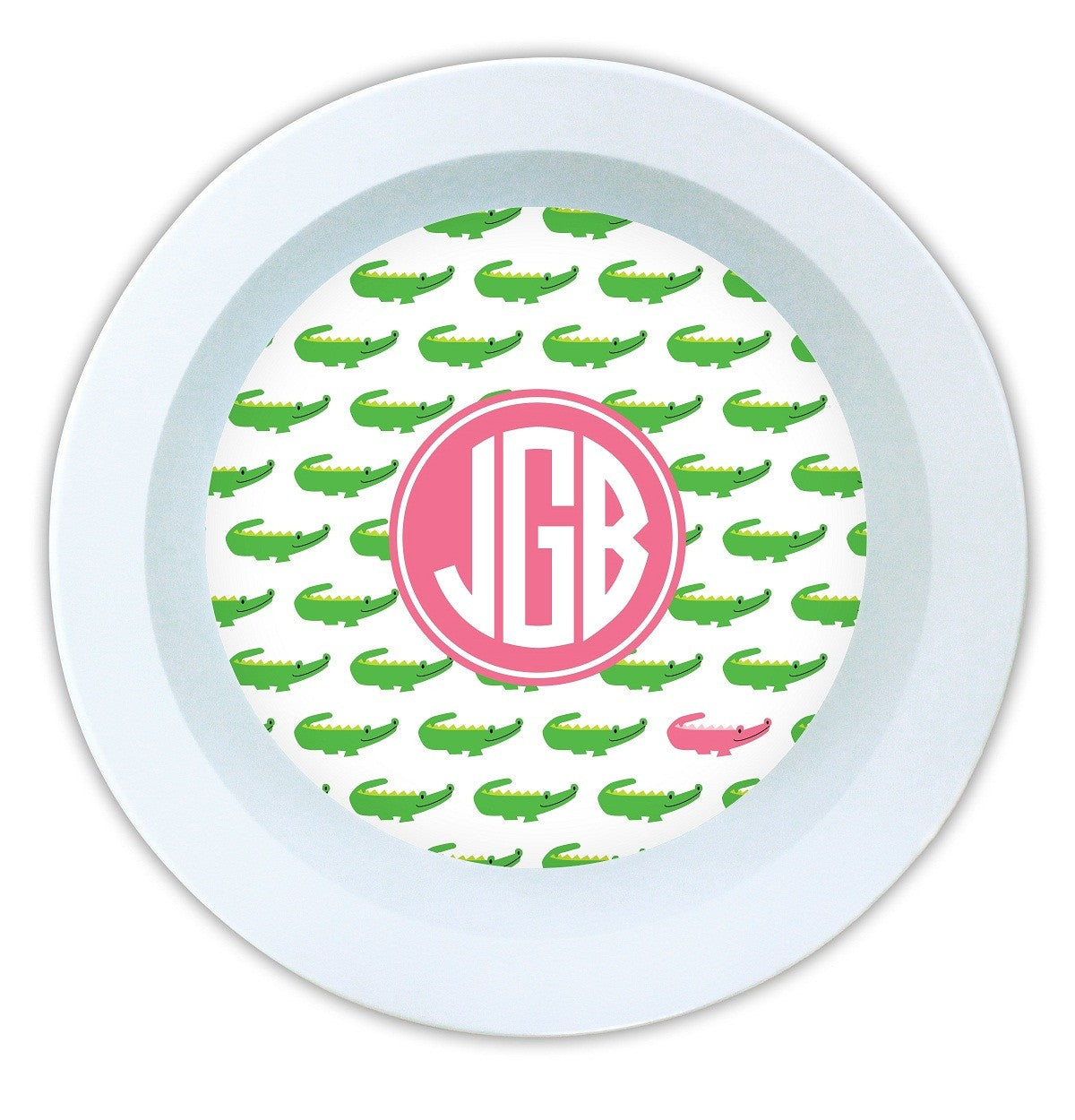 boatman geller alligator repeat melamine bowl
