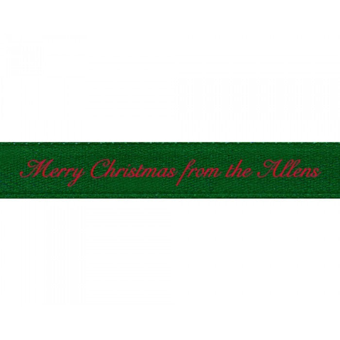 forest green personalized ribbon