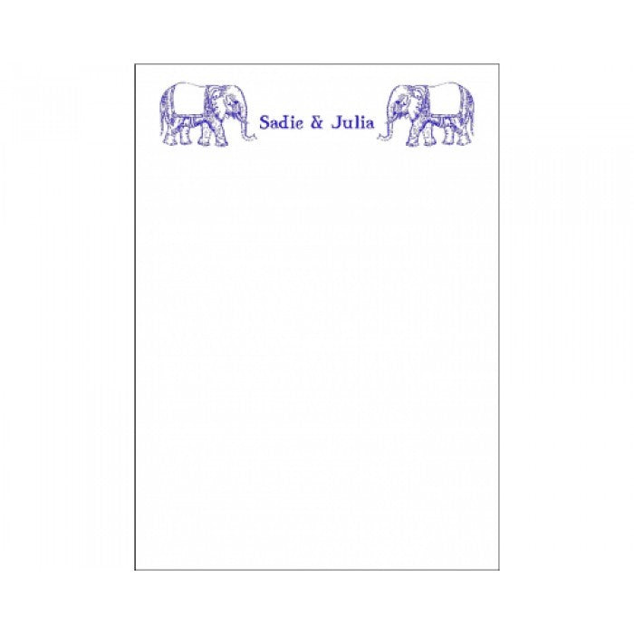 two elephants children's stationery