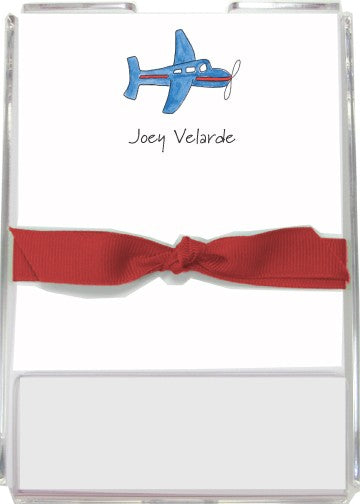 personalized memo sets - airplane