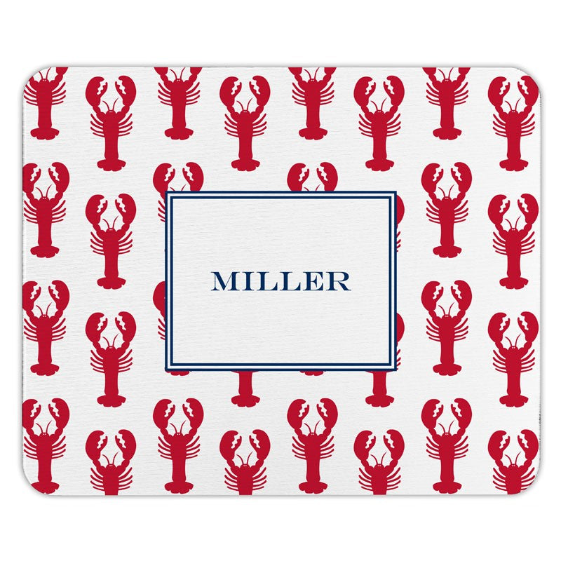 boatman geller lobsters red mouse pad