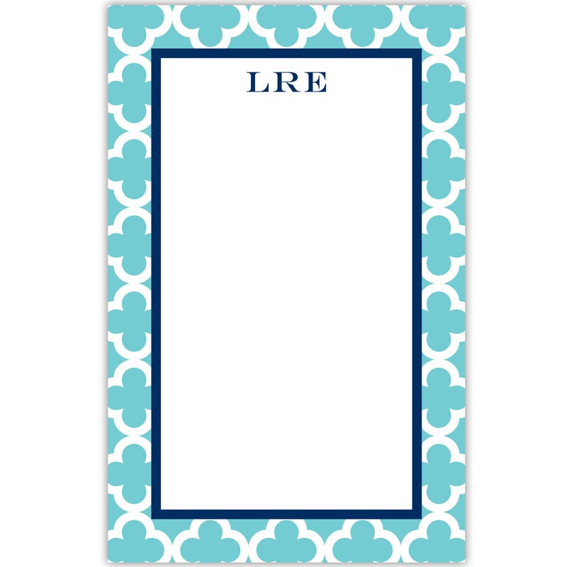 boatman geller bristol tile teal notepad