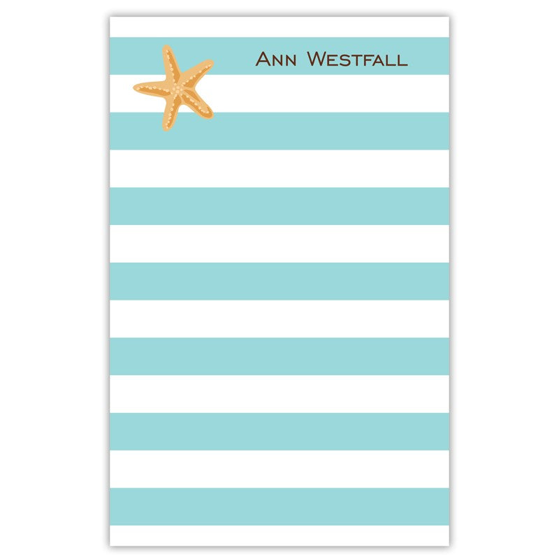 boatman geller stripe starfish notepad