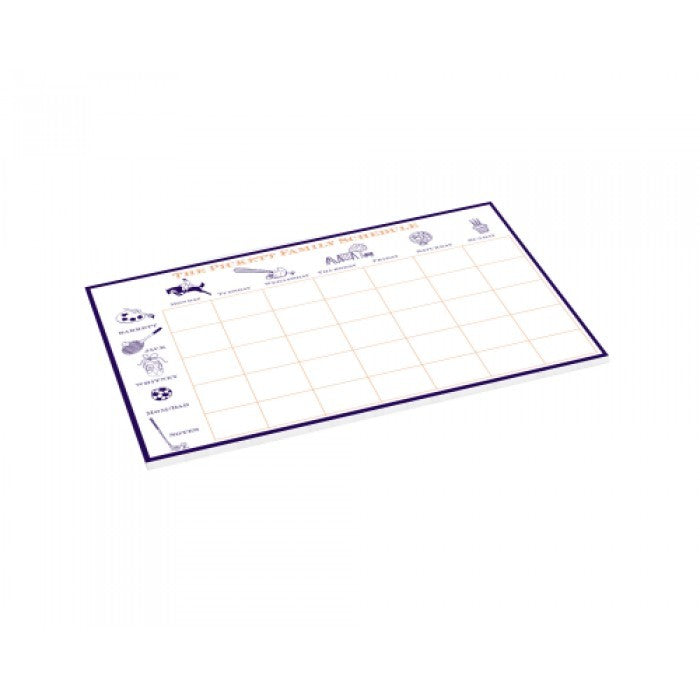 sports equipment schedule pad