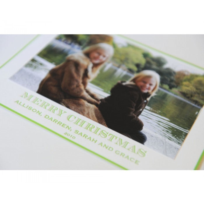 green press holiday card