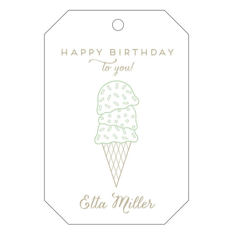 haute papier letterpress gift tag t52