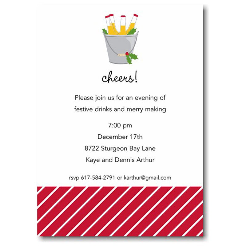 boatman geller cheer beer flat holiday invitation
