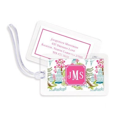 boatman geller chinoiserie spring bag tags
