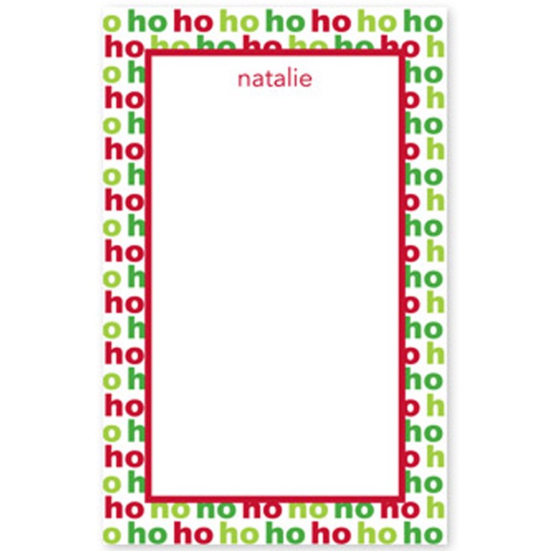 boatman geller ho ho ho notepad