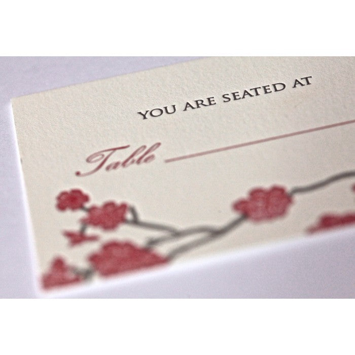 jennifer & steven escort card