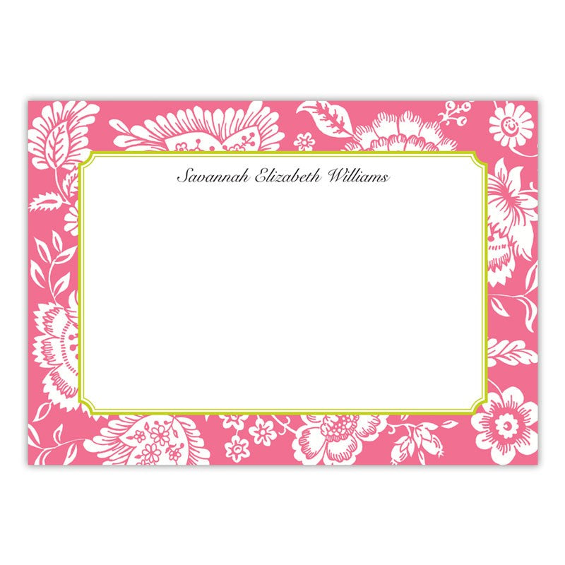boatman geller savannah pink large flat notecard