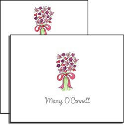 personalized everyday notes  bouquet in pink